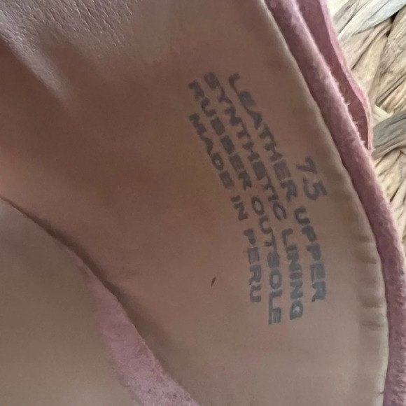 Able Villanueva Desert Rose Ruffle Suede Slide. Size 7.5. NWOB. - Picture 2 of 7